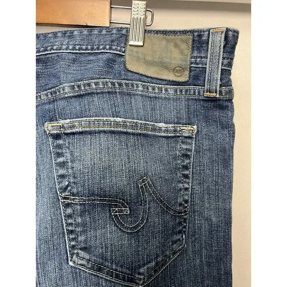 AG Adriano Goldschmied Men Jeans 38 Blue Denim The Graduate Tailored Leg